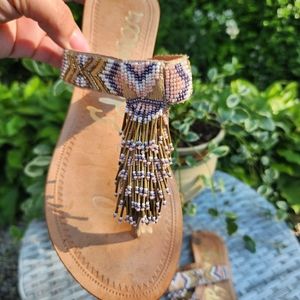 Beaded sandals